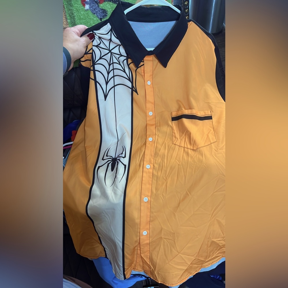 Halloween Button Up